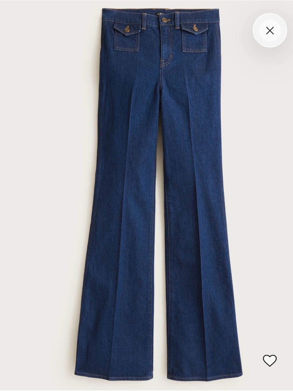J. Crew Vintage Flare Dark Blue High Waist Jeans. Size 28